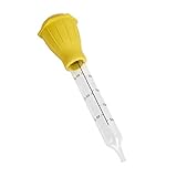 KitchenCraft KCBASTERGL Tostadora tradicional, Vidrio/goma, 30 cm, Amarillo y transparente