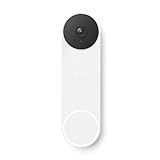 Google Nest Doorbell - Timbre de Video inalámbrico, Snow