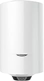 Ariston Pro1 Eco Slim - Termo Eléctrico 30 Litros Bajo Consumo Vertical, Calentador de Agua Eléctrico con Función ECO 37,3x35,3x63,1 cm, Fabricado para Instalación en España, Eficiencia A Rango (A+/F)