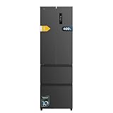Cecotec Frigorífico Combi No Frost Inox Puerta Francesa 4 Puertas Oscuro Bolero CoolMarket Combi F2D 400 Dark E. Frigorífico 4 Puertas oscuro, 400L, NoFrost, Motor Inverter y funciones Fast Cooling