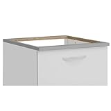 Miroytengo Módulos de Cocina y Cocinas Completas (Marco encimera 60 cm con Hueco, Gris, 1)