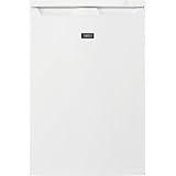 Zanussi ZYAN8EW0 Congelador Vertical mini, Libre instalación, 84,5 cm, Capacidad 85 Litros, Control mecánico, Congelación rápida, 3 Cajones, Puerta Reversible, Blanco