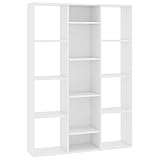 vidaXL Divisor Espacios/Estantería Contrachapada Mobiliario Decoración Interior Casa Diseño Elegante Clásica Duradera Robusta Blanco 100x24x140cm