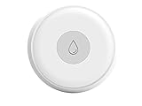 ZigBee - Sensor de pérdida de agua, detector de inundación de agua ZigBee, App Tuya y Smart Life, pequeño y redondo