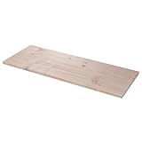 BOOMET · Estantería de Madera de Abeto, 80 x 40 cm, 19 mm de Ancho, 20-50 cm de Profundidad, Estantería de Pared o Suelo, 1 Pieza