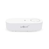 seQrell, Sensor de Agua para Suelo, Sensor de inundación WiFi, Alarma para bañera, detecta Fugas de Agua para el Sistema de Alarma inalámbrico gsm seQrell. App, SMS, Llamada. Sirena 100dB