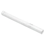 QUARKZMAN 1 Pieza de Barra de Husillo de Puerta, Husillo de Perilla de Puerta de 100 mm de Largo, Piezas de Repuesto de Cerradura de Puerta de Barra de Husillo de Hierro, Plateado