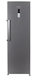 INFINITON Congelador Vertical CV-265L85, 282 Litros, 185 cm, No Frost, E, No Frost Technology, Fast freezing,Alarma óptica y acústica de puerta abierta, Fabricador de hielo (Inox || CV-265L85XEN)