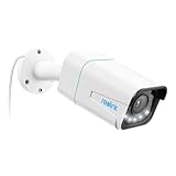 Reolink 4K 8MP Camara Vigilancia PoE con Foco, Detección de Personas/Vehículos/Pets, Zoom óptico 5X, Color Visión Nocturna Lapso de Tiempo Audio Bidireccional, Ranura para Tarjetas microSD, RLC-811A