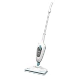 BLACK+DECKER 2en1 Mopa a Vapor 1600W con Extensión para Suelos y 5 Accesorios, FSMH13E10-QS