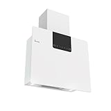 Campana Extractora 60 cm | Montaje en Pared | Acero Inoxidable | Blanco | Cristal | Operación SensorTouch | Control por Gestos | PENTA6015W