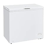 Candy CCHM 200/N - Congelador arcón, 200 l, control mecánico, condensador oculto, iluminación interna, cesto, rasqueta, 40 dba, clase F, blanco