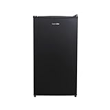 UNIVERSALBLUE Frigorífico Bajo Encimera Negro | Frigorífico Mini 90L | Nevera Puerta Reversible | Frigorífico Pequeño Bajo Consumo | Zona fría de 0º a -3º | Fácil Almacenamiento | Sistema Silencioso