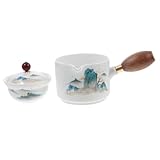 LALADEFIEE tetera de ceramica tetera de mano hervidor de agua práctica tetera teteras de ceramica antiguas tetera con filtro hervidor doméstico pequeña tetera contenedor de té cerámica