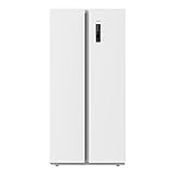 Cecotec Frigorífico Americano 2 Puertas Bolero CoolMarket SBS 430 White E. Side by Side de 430 L, Altura 176 cm y 84 cm Ancho, Sistema Multi Air Flow, Total No Frost, Motor Inverter Plus