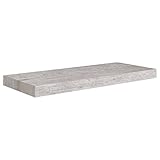 vidaXL Estante Flotante de Pared Repisa Balda Estantería Salón Sala de Estar Exhibición Colgante Decoración Gris Hormigón MDF 60x23,5x3,8 cm