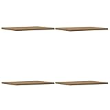 vidaXL Tablas de estantería 4 uds Madera Roble Sonoma 40x30x1,5 cm
