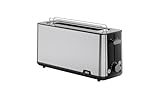 Braun PurShine HT1610BK, Tostadora con Ranura Extra Larga y 8 Niveles de Tostado, Funciones para Recalentar y Descongelar, Bandeja para Migas, Ranura de 25 cm, Potencia 1030W, Color Negro