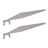 2 Piezas de Herramienta de Palanca para Cerraduras, Abridor de Puerta de Acero Inoxidable, Kit de Herramientas de Mano Portátil Multiusos para Mantenimiento de Reparación,