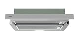 INFINITON Campana Extactora CMPE-64ABL, 400 m3/h de Potencia, Ancho 60 cm, Encastrable, 2 Niveles de Potencia, Luz Led, B, Inox