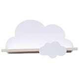 Lamppdcor Estantes de Nubes, Estante Flotante de guardería Infantil, Estante de Pared Flotante, de Pared para Libros, estantes de de Nubes de Madera