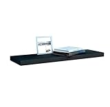 thesecrethome.es – Estante Rectangular - Estantería Balda Flotante Mueble Organización para Colgar - para Salón, Cocina, Habitación, Pasillo (Negro - 80 cm)