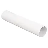 Tubo de ventilación de 150 mm de diámetro, longitud 0,5 m de plástico ABS