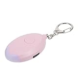 BELLIFFY Alarma Personal Alarma de Seguridad Alarma de Emergencia Despertador para niños protección Personal Llavero Alarma despertadores para niños Sonido de Alarma el plastico Rosa