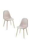 Regalos Miguel - Packs Sillas Comedor - Pack 2 Sillas Teok Tela - Beige