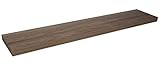 HERSIG - Estanteria diseño Madera | Estanteria Flotante - Balda Flotante - Color Marron - 120 x 23,5 x 3,8 cm