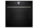 Bosch HBG7764B1 Smart iQ700 - Horno empotrable (60 x 60 cm, fabricado en Alemania, pirólisis e hidrólisis, termómetro para asar, Air Fry, pantalla táctil a color, aire caliente 4D, horno automático,