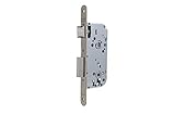 Tesa Assa Abloy 13458RHN Cerradura de embutir para puertas de madera Con Cilindro NiqueladoEntrada 50 mm / Frente Redondo 134