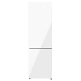 Cecotec Frigorífico Combi 2 Puertas de Cristal Bolero CoolMarket Combi 356 White Glass D. 356 L, Altura 200 cm, 60 cm de Ancho, Bajo Consumo, Sistema Multi Air Flow, Total No frost