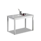 ASTIMESA Mesa de Cocina Fija Cristal Gris 70x110cms