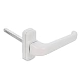 Amig - Manilla de Aluminio de Roseta para Puerta - Color Blanco - Modelo Epsilon - Aluminio Resistente - Instalación Rápida - 132 x 70 mm - Cuadradillo de 8 mm - Diseño Moderno y Elegante - Pieza