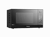 Panasonic NN-GT46KBSUG Horno Microondas y Grill con Plato Giratorio, 31 L, Acero Inoxidable, 1000 W, Grill 1100 W, 24 Programas Auto, Parrilla, Pantalla LCD, Sensor Genius, Negro, 310x525x401mm