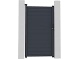 Puerta Jardin Aluminio Marc - 101.2 x 180.9 cm - Gris