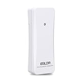 Sensor Inalámbrico de Temperatura y Humedad para Nuestras Estaciones Meteorológicas, Montado en Pared o Estante, Preciso, Resistente a la Intemperie, Alimentado por Pilas, para Interiores y Exteriores