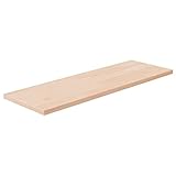 vidaXL Tabla de Estantería Almacenamiento Organizador Exhibición Salón Sala de Estar Cocina Baño Dormitorio Madera Maciza Roble sin Tratar