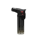 Soplete De Cocina, Profesional Antorcha Butano Encendedor Mechero, Recargable Mini Culinario, con Bloqueo de Seguridad & Llama Ajustable para barbacóa Crema Cámping (Gas precargado)