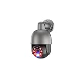 KKENZA Cámara de Seguridad PoE de 5 MP y 8 MP con codificación de Video H.265, cámara bidireccional for Exteriores for Sistema de vigilancia de Seguridad NVR PoE.(8MP and 32G Card)