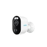 Reolink 2K 3MP Camara de Vigilancia Exterior, Cámara IP de Seguridad Sin Cables con Foco, Visión Nocturna en Color, Sin Cuotas Mensuales, Detección Inteligente, Argus 3E