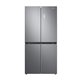 SAMSUNG Frigorífico de cuatro puertas Slim RF48A400EM9/EF, Total No Frost, Twin Cooling Plus, Motor Digital Inverter garantizado 20 años, 488 L, LxAxP: 83,3 x 179,3 x 74 cm, inoxidable