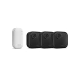 Nueva Blink Outdoor 4: cámara de seguridad inteligente HD sin cables, 2 años de autonomía, detección de movimiento optimizada, compatible con Alexa(sistema de 3 cámaras con Sync Module Core incluido)