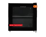 Corberó - Mini Bar 44L | CFMMB430BLGL | Estático | Negro con Puerta Cristal | Rango Temperatura 1-10ºC | Estantes de Cristal | Condensador | Puertas Reversibles | 40Db | Eficiencia Energética F, Negro