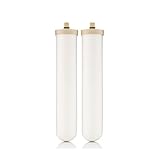 Doulton Sistema de filtro de agua con carbón activado – 2 x 10 BioTect Ultra Ceramic Undersink & Countertop Tap Cartucho de filtro reduce los contaminantes | Elemento de vela certificado NSF | Rosca