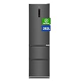 CHiQ Frigorífico independiente No Frost de 282 L, flujo de aire múltiple, controles táctiles electrónicos inteligentes, compresor con 12 años de garantía, 37 dB, bajo consumo energético