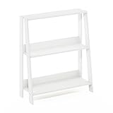 Furinno Estantería Tipo Escalera, 3 Niveles, Blanco