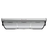 Teka C 9420 - Campana Extractora Clásica 90 cm, Integrada en Mueble, con 2 Motores, Frente Soft Inox Anti Huella, Mandos Pulsantes, 3 Velocidades, 2 Lámparas LED, Color Acero Inoxidable