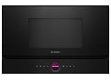 Bosch Microondas Integrable, 60 cm, 21 litros, 900 W, Grill, Electrónica TFT TouchControl, InnoWave, Negro, BEL7321B1